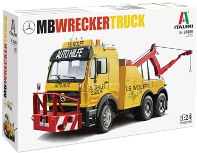 Italeri 93808 MB Wrecker Truck, Maßstab 1:24, Plastic Model Kit/Kunststoffmodell zum Zusammenbauen