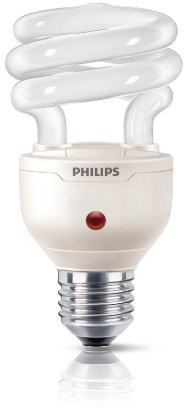 Philips TORNADO WW 827, 15W E27, Energiesparlampe in gedrehter Form mit Dämmerungsschalter