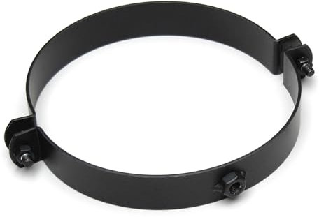 raik Ofenrohr/Rauchrohr Rohrschelle Wandbefestigung Durchmesser 180 mm Stahlblech Schwarz SH116-180-sw