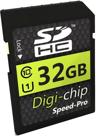 Digi Chip 32GB SDHC Class 10 Memory Card For Sony Cybershot DSC-RX10 III, DSC-HX80, alpha a6300 & SLT-A68 Digital Cameras