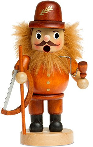 Sikora RM-B Räuchermännchen aus Holz Verschiedene Motive, Farbe/Modell:B04 braun - Holzfäller, Größe:Höhe ca. 16 cm