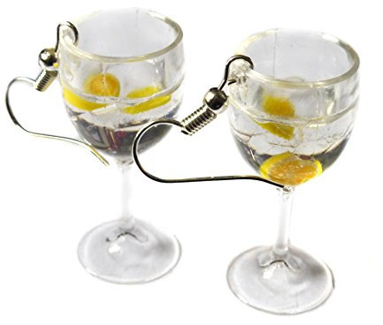 Gin and Tonic Glasses Earrings - G&T