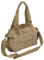 HAROLD'S Damen Handtasche im Vintage-Look aus Canvas mit hochwertigem Echt-Lederbesatz und Retro Print (4536)