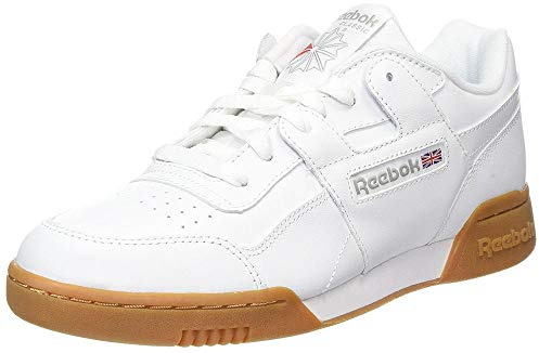 Reebok Workout Plus, Jungen Fitnessschuhe, Weiß (White/Carbon/Classic Red/Reebok Royal/Gu 000), 34 EU