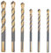 6 Stück Glasbohrer Fliesenbohrer Set, 6mm, 6mm, 6mm, 8mm, 10mm, 12mm Steinbohrer für Fliesen, Metall, Beton, Ziegel, Glas, Kunststoff Und Holz