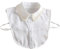 Tandou Elegante Krageneinsatz Damen Perlen Fake Kragen Blusenkragen Einsatz Bekleidung Accessoires (Weiß)