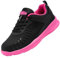 LARNMERN Chaussures de Sécurité Hommes Femme Imperméables Baskets de Sécurité Embout en Acier Réfléchissant Chaussure de Travail Légere Respirant(Rose Noir,38EU)