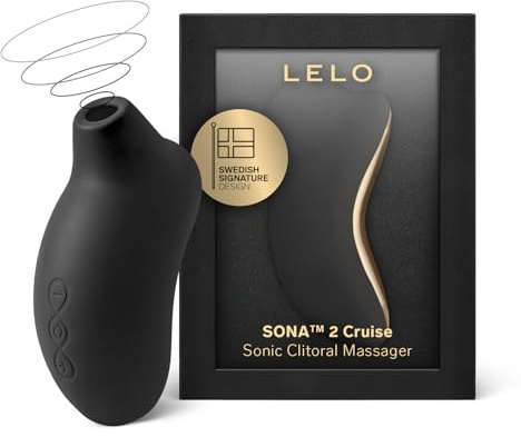 LELO SONA 2 Cruise - Sonic Suction Vibrator, Clitoral Stimulator, Black | This sonic suction vibrator uses Cruise Control for steady, consistent whole-clitoris stimulation during use.