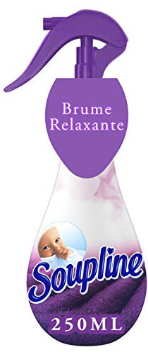 SOUPLINE - Brume de Linge Parfum Lavande - Spray Pour Rafraîchir le Linge - Parfume Instantanément - Complément idéal à votre adoucissant - 250 ml