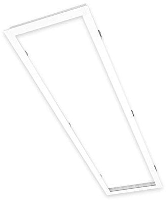 Xtend EcoLight LED Panel Einbaurahmen 120x30cm Aluminium weiß LED Panel Montagerahmen 1195x295mm Unterputz Deckeneinbau