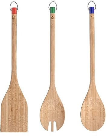 UNITED COLORS OF BENETTON. BE078 Set 3pc Utensilios Cocina Bamboo Casa Benetton, Bambú