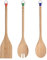 UNITED COLORS OF BENETTON. BE078 Set 3pc Utensilios Cocina Bamboo Casa Benetton, Bambú