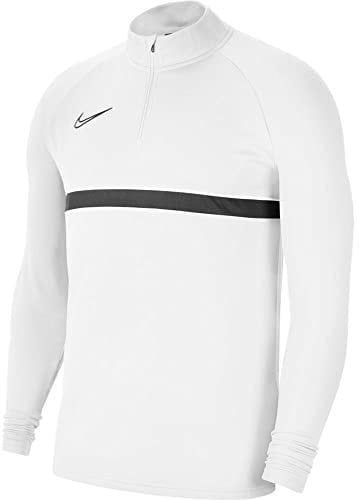 Nike Herren Dri-fit Academy Fu ball Trikot Mit Langen rmeln F r Ausbildung, Weiss / Schwarz Schwarz Schwarz, XXL EU