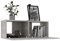 Tidyard Mobile Porta TV/Consolle da Parete con 2 Ante Armadio a Muro con Apertura a Ribalta per Camera/Salotto/Ingresso 80x30x30 cm Grigio Cemento