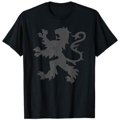 Distressed Scottish Jersey Rampant Lion Scotland Rugby Top T-Shirt