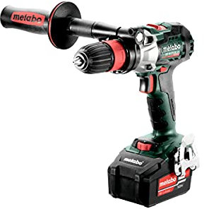 metabo 602362500 GB 18 LTX BL Q I Trapano avvitatore con funzione di maschiatura + 2 batterie 18 V 5,2 Ah Li-ION + Scatola Colore