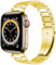 Miimall Correa Compatible con Apple Watch Ultra 49mm, Banda de Acero Inoxidable, Pulsera de Reemplazable, Repuesto Ajustable Correa de Metal para iWatch 42mm 44mm 45mm 49mm-Dorado