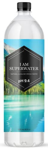 Eau alcaline pH 9+ (basique) - 500 ml 36 bouteilles I am Superwater (3 x 12-pack)