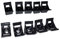 jardiboutique - 10 Embase à visser pour fixation de colliers d'installation