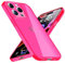 NALIA Clair Housse Néon Compatible avec iPhone 14 Pro Coque, Transparent Coloré Silicone Cover Mince Translucide Protection, Slim Case Anti-Choc Couverture Souple Bumper Etui Coq, Couleur:Pink Rose