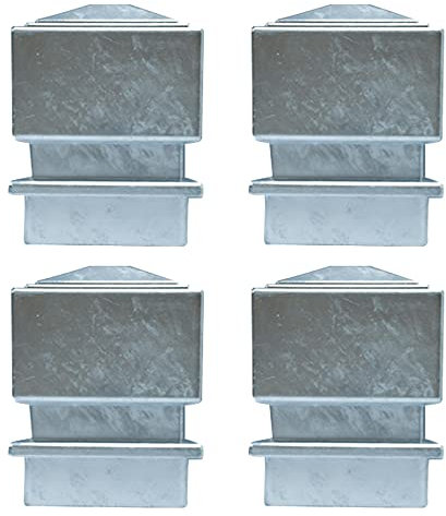 MFFIRE 4 X Pfostenkappe Pyramide Aluminium Für Pfosten Form Abdeckkappe Pfostenabdeckung 140X140mm/160X160mm,160x160mm