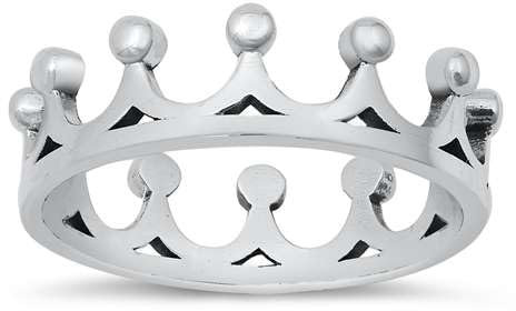 Joyara Sterling Silber 925 Krone Ring