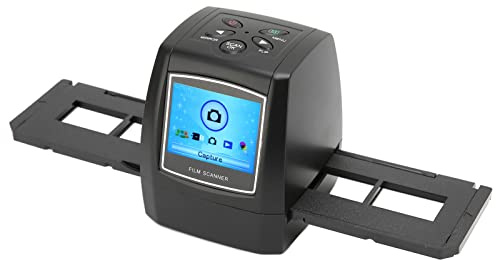 Annadue Tragbarer Filmscanner für 35 mm 135 mm Negative, Konvertierung in 5MP 10MP Digitalbilder, LCD Bildschirm, SD Karte, Windows Betriebssystem, Kleines und Tragbares für (EU-Stecker