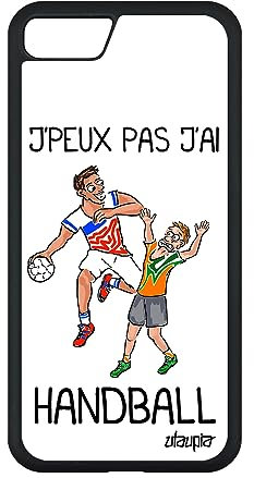 Coque Silicone pour Apple iPhone SE 2022 j'peux Pas J'Ai Handball Blanc Humoristique Humour Sport Pas Cher Bande dessinée Smartphone Etui