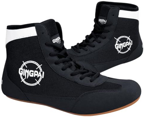 Leichter Boxschuhe Herren,Boxstiefel Erwachsene,Boxing Shoes,VerschleißFeste, Stabilitä,leicht bequem,rutschfeste Robuste,Geeignet FüR Wrestling,Crossfit Und Gewichtheben
