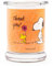 Peanuts Duftkerze im Glas | Duftkerze Thank You | Geschenke für Frauen | Duftkerze Vanille | Deko für Zuhause | Kerze im Glas mit hoher Brenndauer bis zu 50h