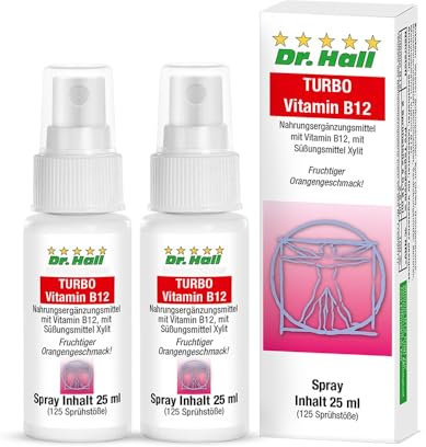Turbo Vitamin B12 Spray – Fruchtiger Orangengeschmack, glutenfrei, vegan, ohne Zuckerzusatz, ideal dosiert - 25 ml Mengenangebote 2