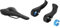 SQlab Unisex – Erwachsene 612 Ergowave Active 2.1 Road & MTB Race Fahrradsattel, Schwarz, 14 cm & Unisex – Erwachsene 411 Innerbarends 2.0 Fahrrad Bar Ends für innen, Schwarz, Einheitsgröße