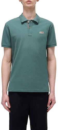 NAPAPIJRI Uomo Polo a Maniche Corte Eruggy Verde L
