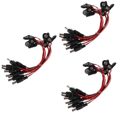 OSALADI 30stücke Batterie Clip Anschlusskabel Elektrische Verbindung Für -Streifen Und Mehr Stabiles Kunststoffgehäuse Für Experimente Und Schutz