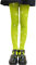 LOLANTA Paquete de 2 medias de red para niñas, pantimedias con diamantes de imitación brillantes para competición de baile para niñas, Verde brillante, 8-13 años, XL