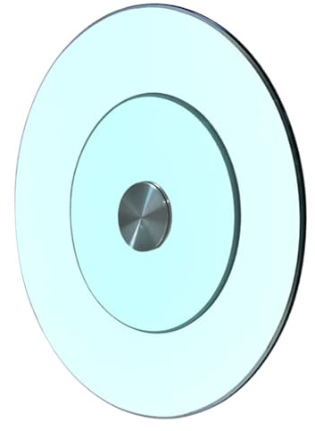 Esstisch for Hotels, verdickter Glasdrehteller, Basis aus gehärteter Aluminiumlegierung for den Haushalt, runder Multifunktions-Drehteller(70cm(27.5inch))