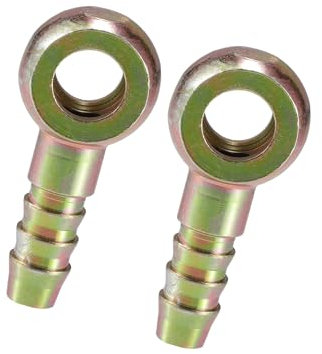 Hihaha Universal Banjo Bolt 10mm ID 10mm OD Banjo Bolt Hose Barb Fitting Adapter Replacement for Motorcycle Car Metal Bronze Tone (Set of 2) Durable Material