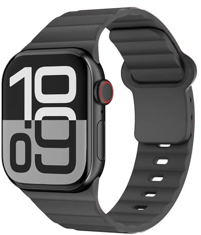 Deporte Band para Correa Apple Watch 40mm 41mm 42mm 38mm 45mm 46mm 44mm Hombre Mujer,Respirable Sumergible Silicona Pulsera de Reloj para iWatch Correas Series 10 9 8 7 6 5 4 3 SE 2nd Ultra/2 49mm