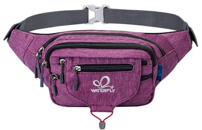 WATERFLY Bauchtasche Gürteltasche Damen und Herren Sport Hüfttasche für Laufen Fitness Joggen Wandern
