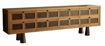 RKVXCJHDR TV-Schrank 210x40x65cm Modernes Möbelstück im chinesischen Stil, Vintage-Aufbewahrungsschrank aus Massivholz, Wohnzimmer-Konsole TV-Konsolen für das Wohnzimmer
