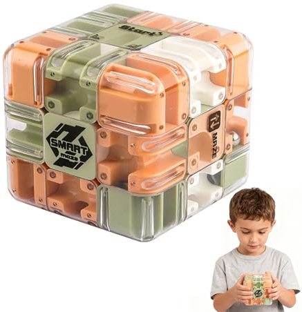 3D Labyrinth Würfel, Labyrinth Kugel Puzzle mit Rollenden Kugeln | Zauberwürfel Labyrinth Spiel, Kugellabyrinth, Labyrinth 3D Puzzle Maze Cube, Labyrinth Ball, Kugel Spiel Geschicklichkeit