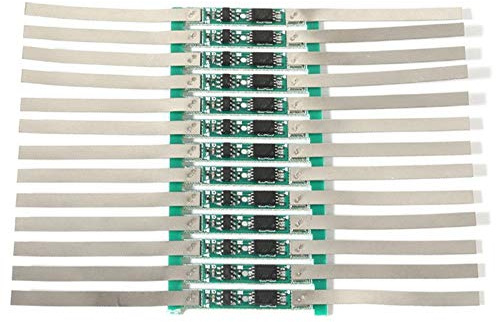 Uikdjgu 100Pcs 3A Protection Board for 1S 3.7V 18650 Li-Ion Lithium Battery