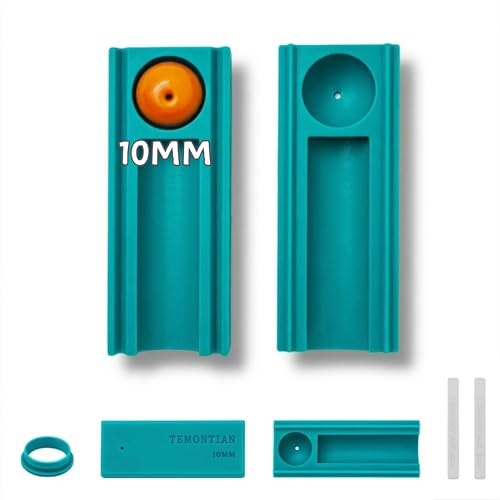 TEMONTIAN 10 mm Polymer-Ton-Perlenmacher, 2-in-1-Perlenroller und | Inklusive Tonperlenwalze, Lochmacher, Cutter und Tiefenführung für die Herstellung konsistenter Polymer-Ton-Perlen.