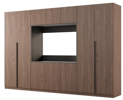 e-Meblast Wohnwand Vision 210x54cm Modern Schrankwand RTV Schrank Regale | Ausbaufähig, Oberschränke, Schubladen, Wohnzimmer, Modern Schrankwand, RTV Schrank, Regale
