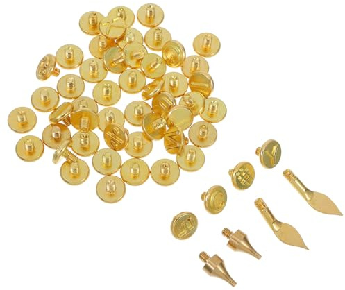 Weihnachten Geschenkideen 56 Stück Brennspitzen für Holzgravur, Gold