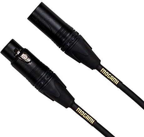 Mogami Gold XLR Stage Microphone Cable – 50 Ft | Ultra-Durable, Road-Ready, High-Fidelity Audio for Stage, Broadcast & Studio Use