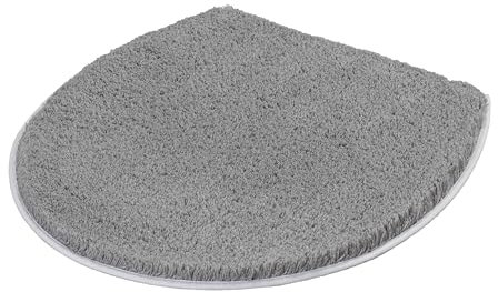 Kleine Wolke Soft WC-Deckelbezug, Polyacryl, Platin, 47x50cm