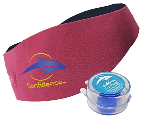 Neopren Stirnband/Ohrenband, Farbe:Pink; Größe:Erwachsener (~50-62 cm)