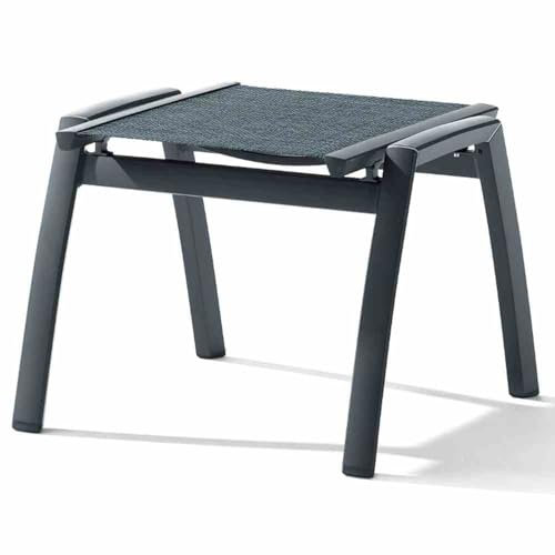 Sieger 301/G-SG Hocker Trento, Gestell anthrazit, Textilux silber-grau