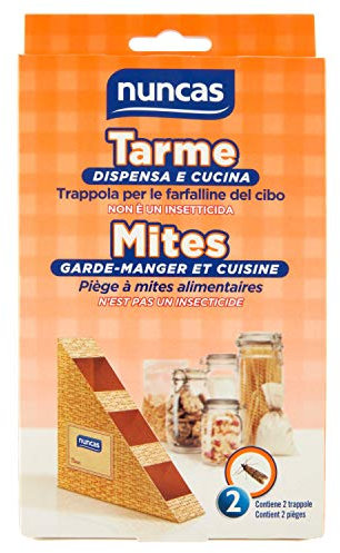 Nuncas Antitarme - Trappola per Farfalline del Cibo Dispensa e Cucina - 2 Pezzi